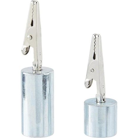 Set mit 2 Krokodilklemmen aus Eisen, 2 verschiedene Ausführungen - Werkzeug - Krokodilklemmen (1/5)