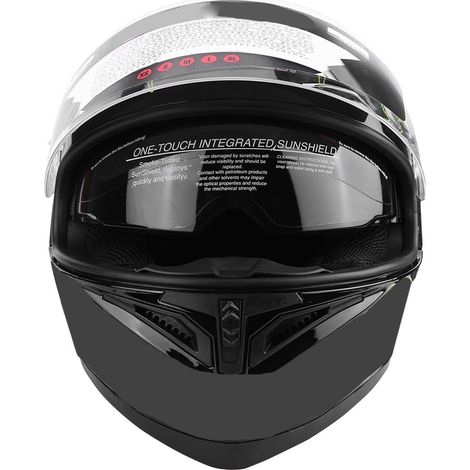 Casque moto adulte universel intégral sécurité double visière anti-buée taille XL, homme femme, homologué route, coque résistante, confortable, casque cross ville. (1/5)