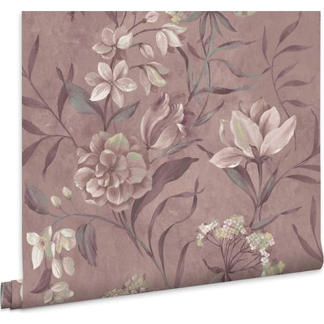 Laura Ashley Vliestapete BLAIRMORE FLORAL GRAPE - 10mx52cm (1/5)