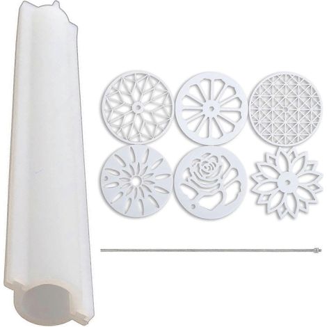 Ensemble d'outils pour la fabrication de savon, comprenant un moule à savon à tirage par pression, une tige en fer et un moule à colonne. Ce kit comprend une tige en fer et un moule à savon. (1/5)