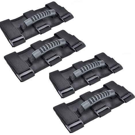 Ensemble de poignées de maintien pour barres de protection Jeep Wrangler (paquet de 4), facile