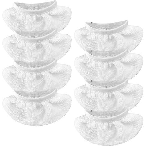 Lot de 8 lingettes pour balai vapeur portable (1/5)