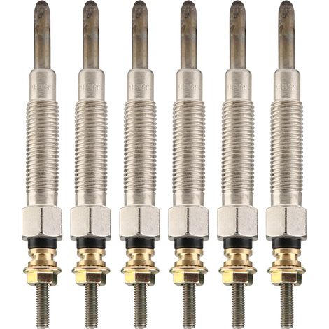 Lot de 6 bougies de préchauffage pour moteur diesel, pour Nissan Patrol (Y60) 4.2 Diesel (1/5)