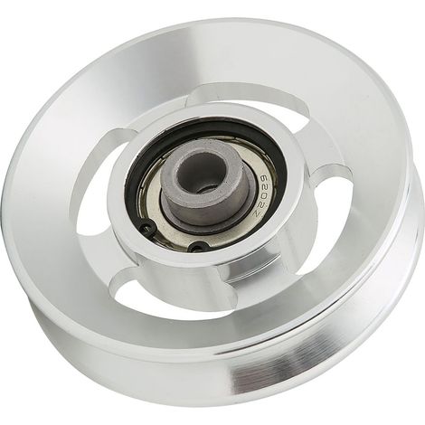 Poulie de musculation en alliage d'aluminium, accessoire de fitness pour salle de sport à domicile, 90 mm (1/5)