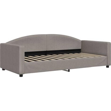 Maison Exclusive - Letto da Giorno Tortora 90x200 cm in Tessuto (1/5)