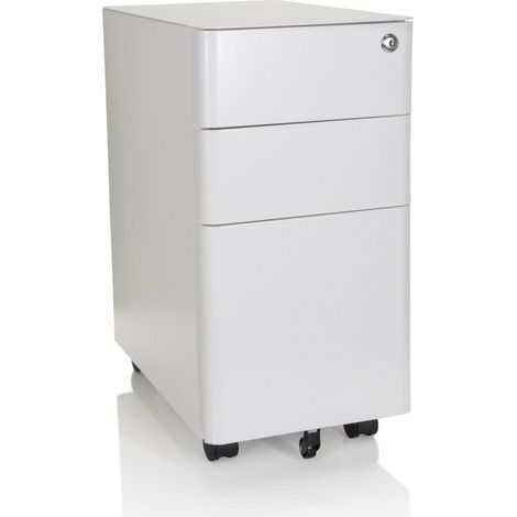 Rollcontainer COLOR I Metall weiß hjh OFFICE (1/5)