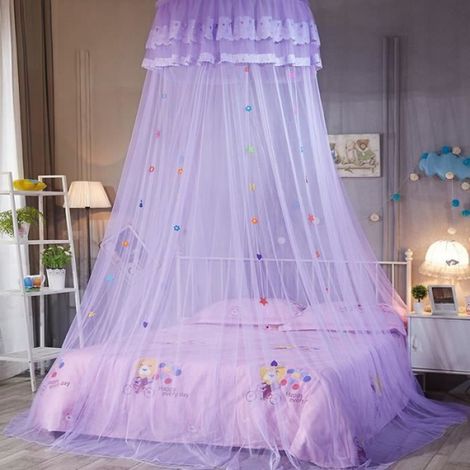 Moustiquaire - - Dôme suspendu - Violet - 0,9-1,5 m - Pour enfants 2-3 ans (1/4)