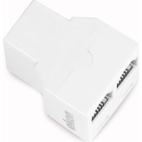 Ekon ECTELRJ11SPLIT1F2F séparateur ou commutateur de câbles Diviseur de câbles Blanc