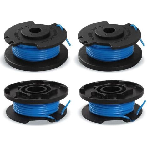 Lot de 4 bobines de fil pour coupe-bordure Ryobi One+ Ryobi AC14RL3A/AC14HCA, 4 bobines de coupe-bordure(3,4 m x diamètre 1,65 mm) (1/4)