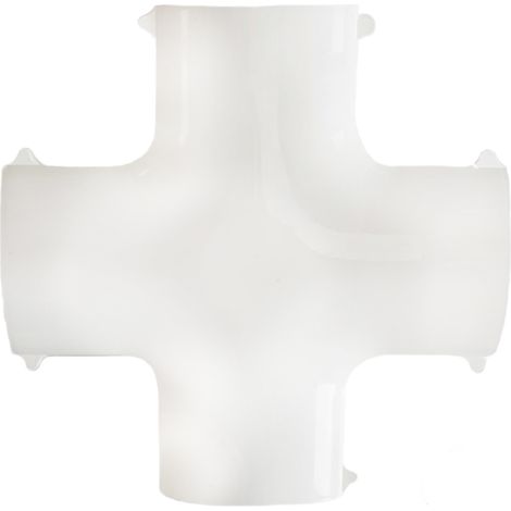 Giunto a Croce Plafoniera Raccordo a X Lampada Led Slim Sospensione Bianco 1056 (1/5)