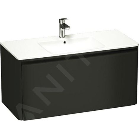 Laufen Pro S - Meuble avec lavabo, 1200x530x500 mm, 1 tiroirs, wengé H8609674231041 (1/3)