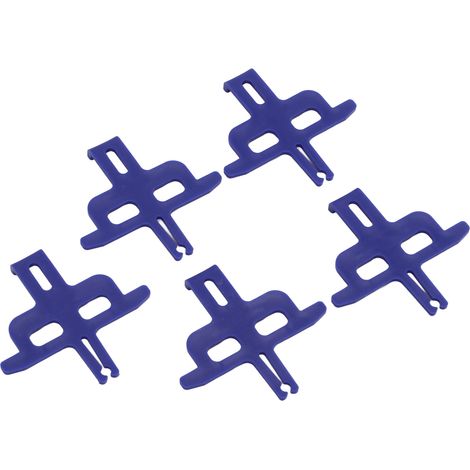 Lot de 5 entretoises de disque de frein pour vélo bleu, compact support facile à monter accessoire cyclisme (1/5)