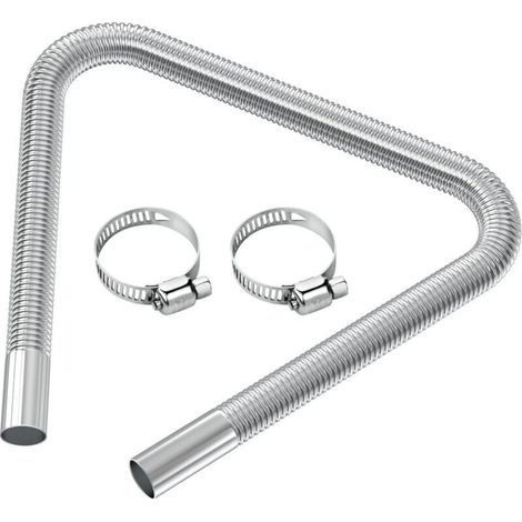 Flexibler Diesel-Entlüftungsschlauch, Abgasschlauch für Autoheizungen, Abgasrohr für Heizungen, Innendurchmesser 2,5 cm/1 Zoll, 120 cm/47,2 Zoll