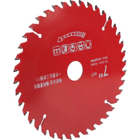 Lame de scie circulaire carbure pour bois, disque de coupe en acier allié, outillage professionnel, 7x40 dents, découpe précise. (1/5)