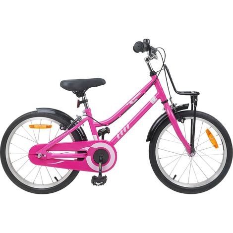 Teenpull – Kinderfahrrad 18 Zoll für 5-7 Jahre alt Rosa und Schwarz (1/5)