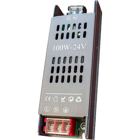 Trasformatore Alimentatore LED 100W DC 24V AC 220-240V IP20 (1/3)