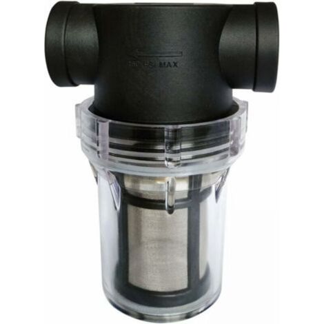 6-inch Inline Filter for Pumps with 80-Mesh Stainless Steel Filter (1/4)