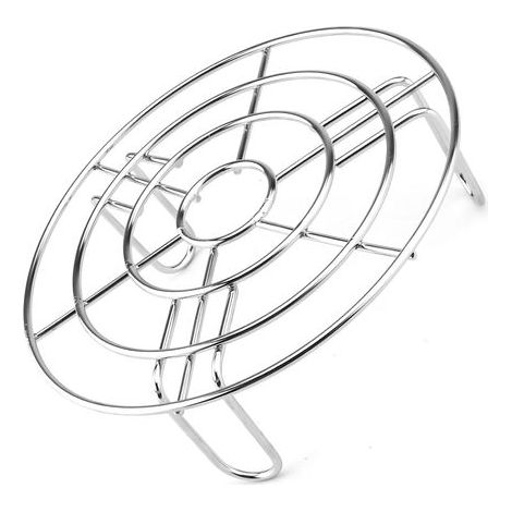 CSPARKV Support à Vapeur en Acier Inoxydable, Ronde Support de Cuisson Grille de Cuisson Grille Refroidissement de Cuisson Support pour Cuiseur Vapeur Accessoires pour friteuse, étuve, Four à Micro-On (1/5)