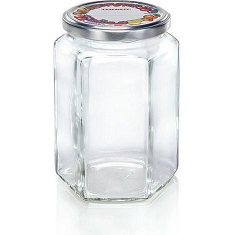 Leifheit 3211 Weckpot esagonale 770 ml vetro argento (1/2)