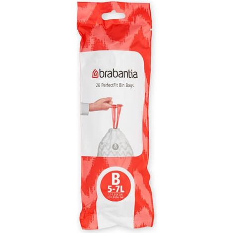 Brabantia Perfectfit Bags Size B 5-7 Litre 20 Bag Roll