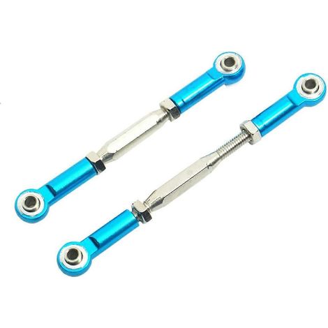 2 Stück verstellbare Lenkgestänge-Servo-Zugstangen aus Metall, 2--