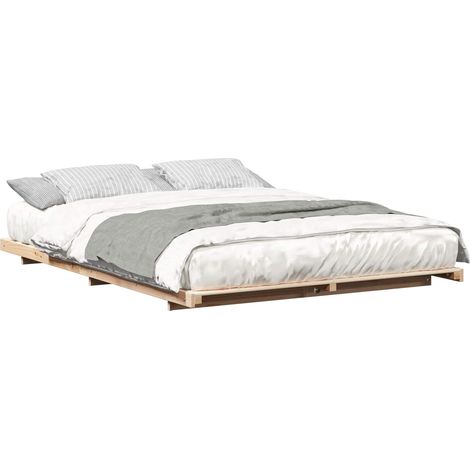Maison Exclusive - Estructura de cama Marrón 150 x 200 cm Madera