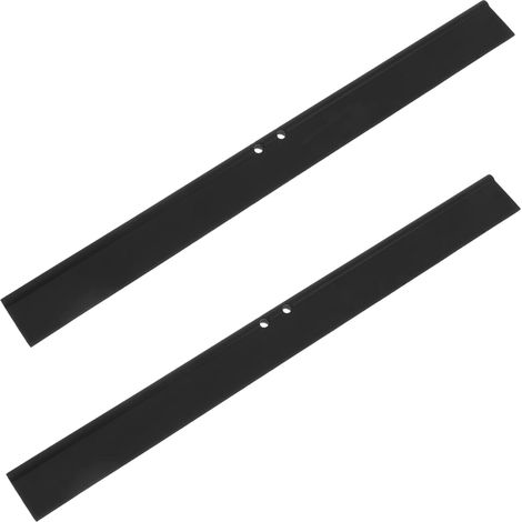 Ersatz-Duschabstreiferlippe aus schwarzem Silikon (25,2 cm), 2 Stück