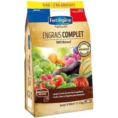 Fertiligene Abono Completo natural 5+2 kg para huerto