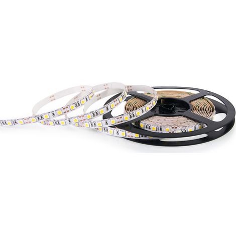 Tira de LED Nextec 12V SMD 5050 - 300 LED IP33 sustrato blanco neutro