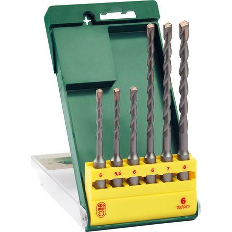 Bosch 6-Piece SDS Set Masonry 8 mm Max 5 mm Min Wood Bits 2607019448 (1/2)