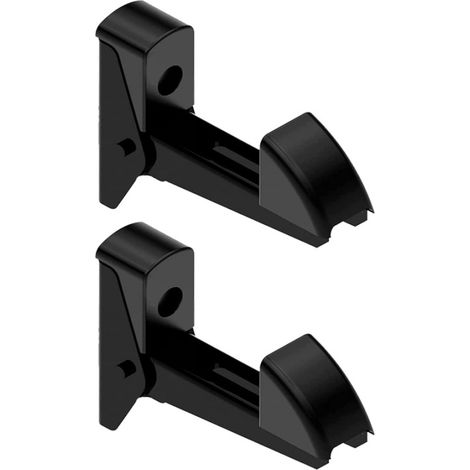 Store Menuiserie – Lot de 2 arrêts automatiques en aluminium pour volets battants – Mécanisme de verrouillage rapide – Finition noire – Fixation par vis (1/4)