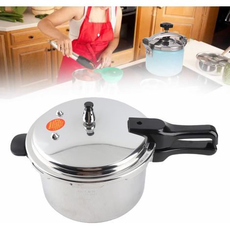Pentola a pressione ultra sicura in lega di alluminio, grande capacità 24 cm/7 litri per una cottura rapida. (1/4)