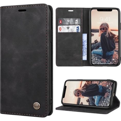 【SmartLegend】Coque Bumper iPhone 11 Pro Housse Cuir Premium Flip Case Portefeuille Etui Noir (1/4)