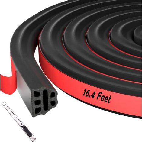Joint d'étanchéité en caoutchouc pour portière de voiture, double couche, universel, auto-adhésif, insonorisant, pour voiture, camion, camping-car, pick-up (5 m) (1/5)