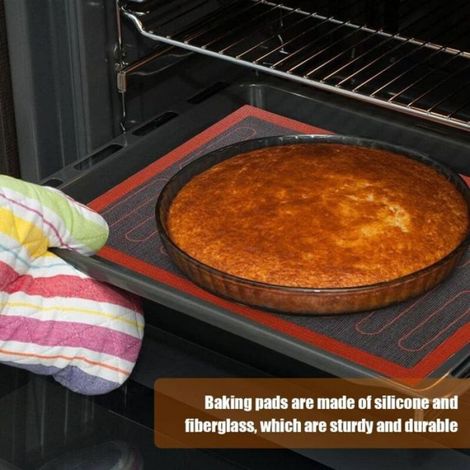 Tapis De Cuisson - Silicone Micro-perfore - Pour Macarons Et Souffles - 40x30 Cm - Lot De 2 (1/4)