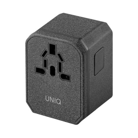 Chargeur mural 33 W UNIQ Power Delivery Quick Charge 2 ports USB, gris (1/5)