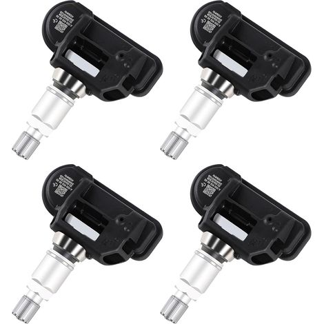 Sensore TPMS 4 pezzi, compatibile con Mercedes Classe C, A, GLC, GLE (W205, W176, X253, W166), CLA, CLS, E, Classe S Riferimenti OE A0009050030, A0009057200 433 MHz Pre-programmato (1/5)