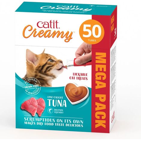Snacks cremosos para gatos Catit Creamy – 50 Tubos
