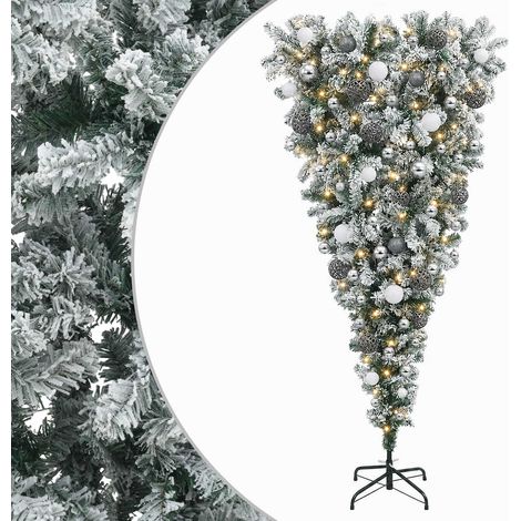 Árbol de Navidad artificial con bolas 180 cm 300 LED vidaXL (1/5)