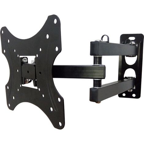 Support Mural TV pour Écran 14-32" LED LCD Plasma et Courbé, Bras TV Inclinable et Orientable Capacité Max de 30kg (1/5)