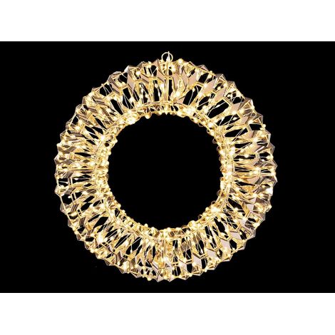Ghirlanda Natalizia Luminosa con 480 Led, Uso Interno ed Esterno - Misura 40 cm