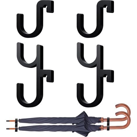 4 Pcs crochets à clip pour porte-parapluie, coffre de voiture, gain de place et facile à installer pour siège de voiture, poussette, fauteuil roulant, sac de golf, camion, bateau, SUV (1/5)