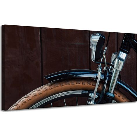 Lienzo con estampado de bicicleta vintage, 120x60 cm.