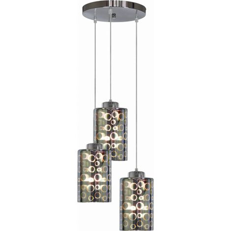 Lampadario Candellux Nocturno 33-57747 3xE27 cromo (1/2)