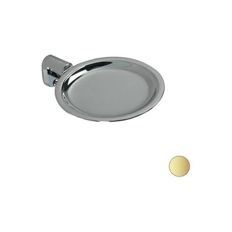 STILHAUS Portasapone Da Muro Hashi Oro Opaco Ø 11 x 14 P x 3,5 H