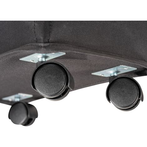 WENKO Wäschesammler Corno Schwarz, Wäschekorb, 43 l, Schwarz, Polyester schwarz, Polypropylen schwarz, Fiberglas schwarz (1/7)
