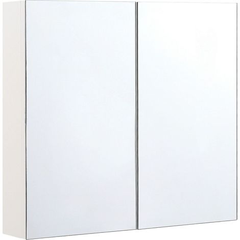 Bad-Spiegelschrank NAVARRA 80 cm 70 cm Weiß (1/5)