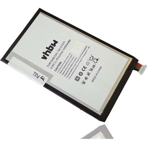 vhbw Akku kompatibel mit Samsung Galaxy Tab 3 8.0 WiFi, SM-T310, SM-T311, 3, 3 8.0 LTE, 3 8.0 3G, SM-T3110 Tablet Pad (4450 mAh, 3,8 V, Li-Polymer)