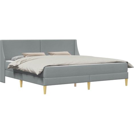 Maison Exclusive - Bettgestell mit Matratze mit Kopfteil Polyeste