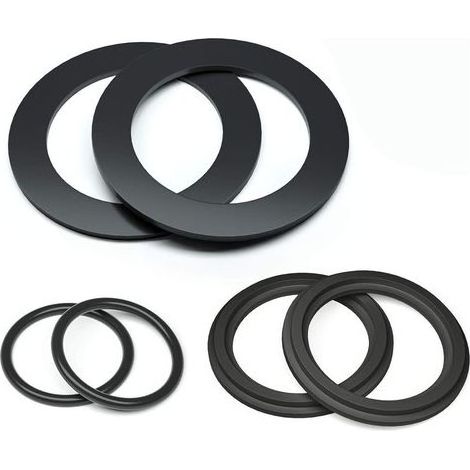 25076RP Unterlegscheiben- und Dichtungsring-Set für 1-1/2"-Anschlüsse, Gummi-O-Ring-Unterlegscheiben für Intex-Pool-Tauchventile (6 Stück) - 10745, 10262 und 10255 (1/5)